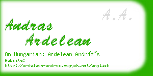 andras ardelean business card